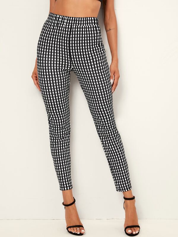 shein plaid pants