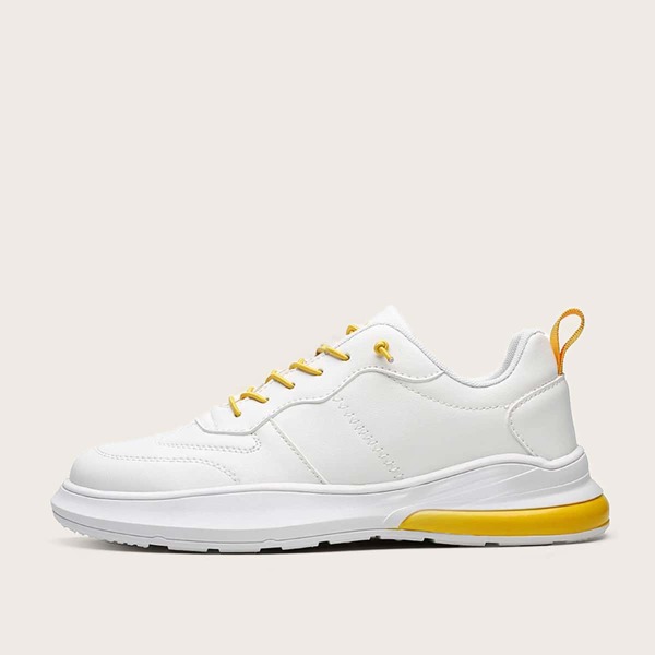 

Men Lace-up Front Sneakers, White