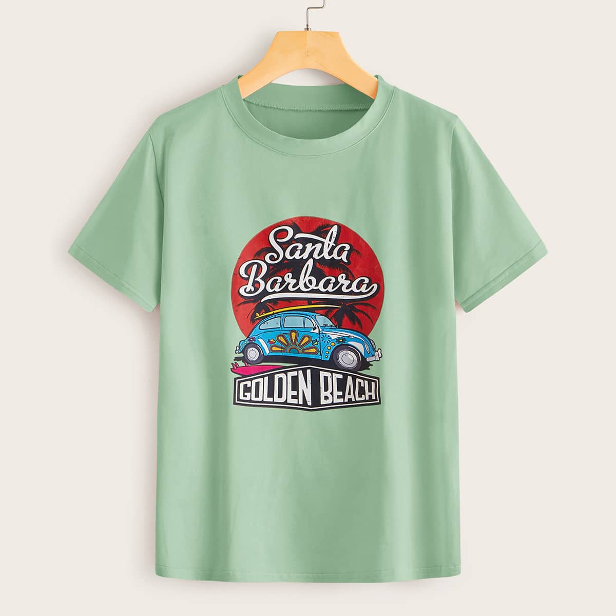 

Letter Graphic Tee, Green