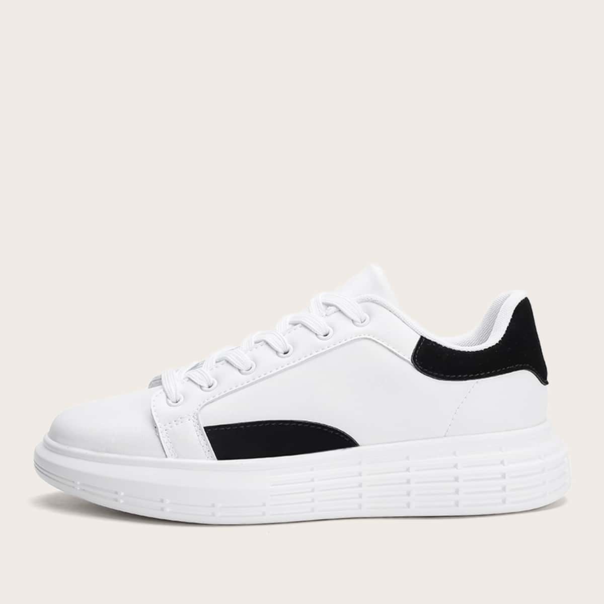 

Guys Lace-up Front Wide Fit Sneakers, White