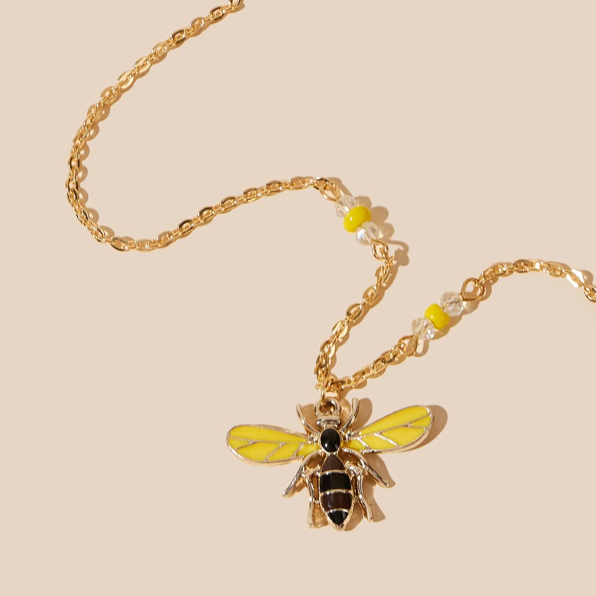

1pc Bee Chain Necklace, Gold
