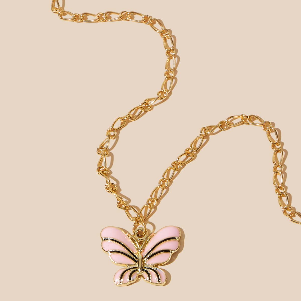 

1pc Butterfly Chain Necklace, Gold