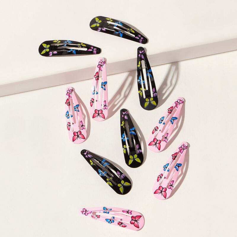 

10pcs Butterfly Hair Clip, Multicolor