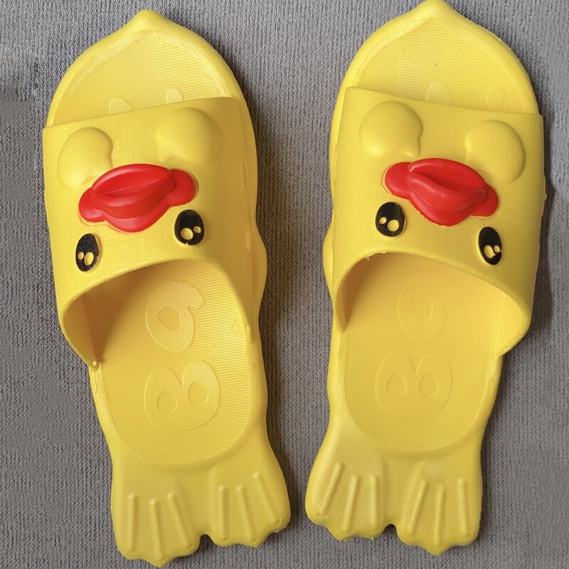 

Guys Cartoon Graphic Slippers, Yellow
