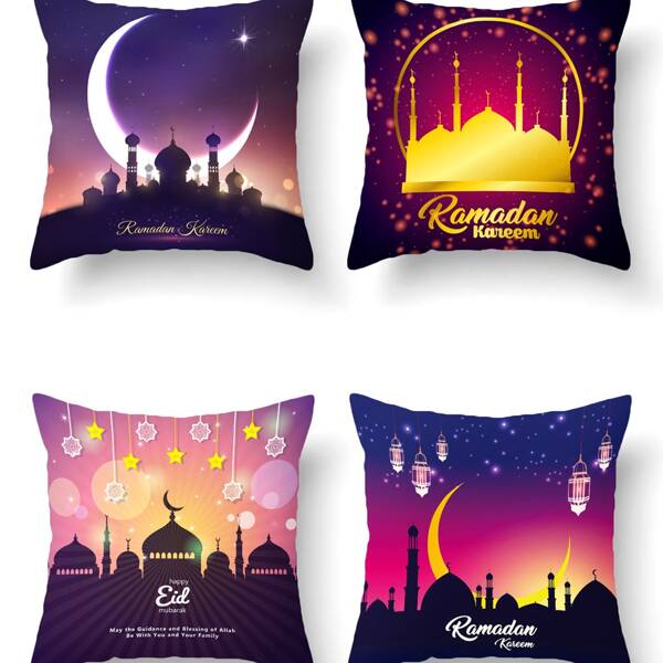 

1pc Cushion Cover Without Filler, Multicolor