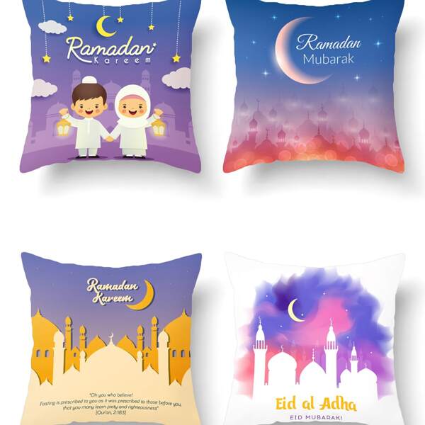

1pc Cushion Cover Without Filler, Multicolor