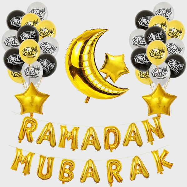 

30pcs Ramadan Decorative Balloon Set, Multicolor