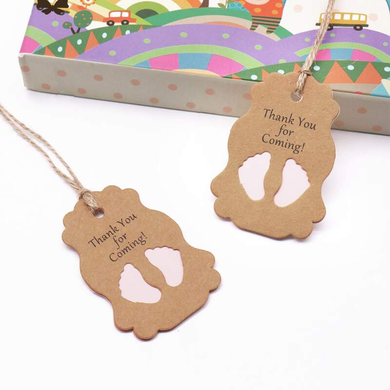 

50pcs Slogan Graphic Paper Card & Hemp Rope