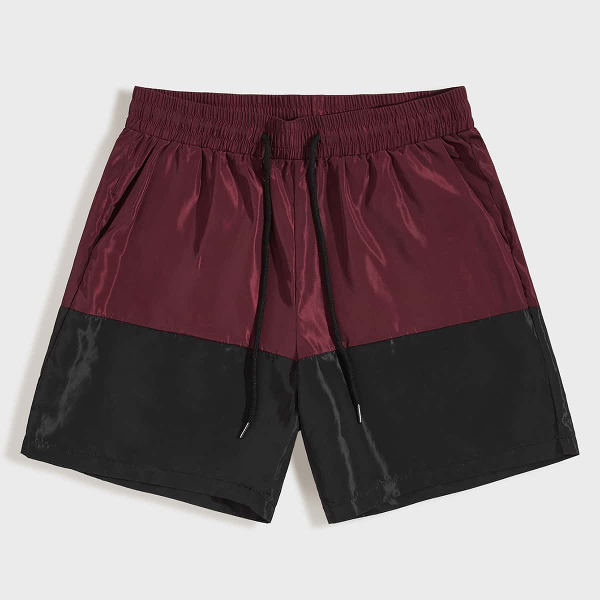 

Guys Two Tone Drawstring Wind Shorts, Multicolor