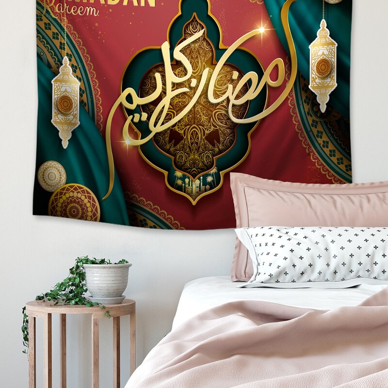 

1pc Lantern & Letter Print Tapestry