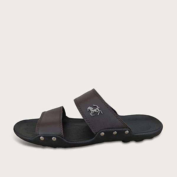 

Men Open Toe Sliders, Brown