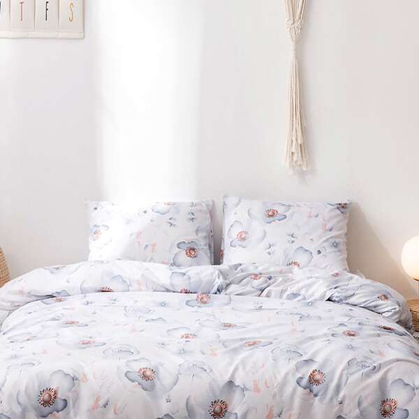 

Flower Print Bedding Sets Without Filler, Multicolor