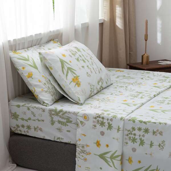 

Floral Print Bedding Sets Without Filler, Multicolor