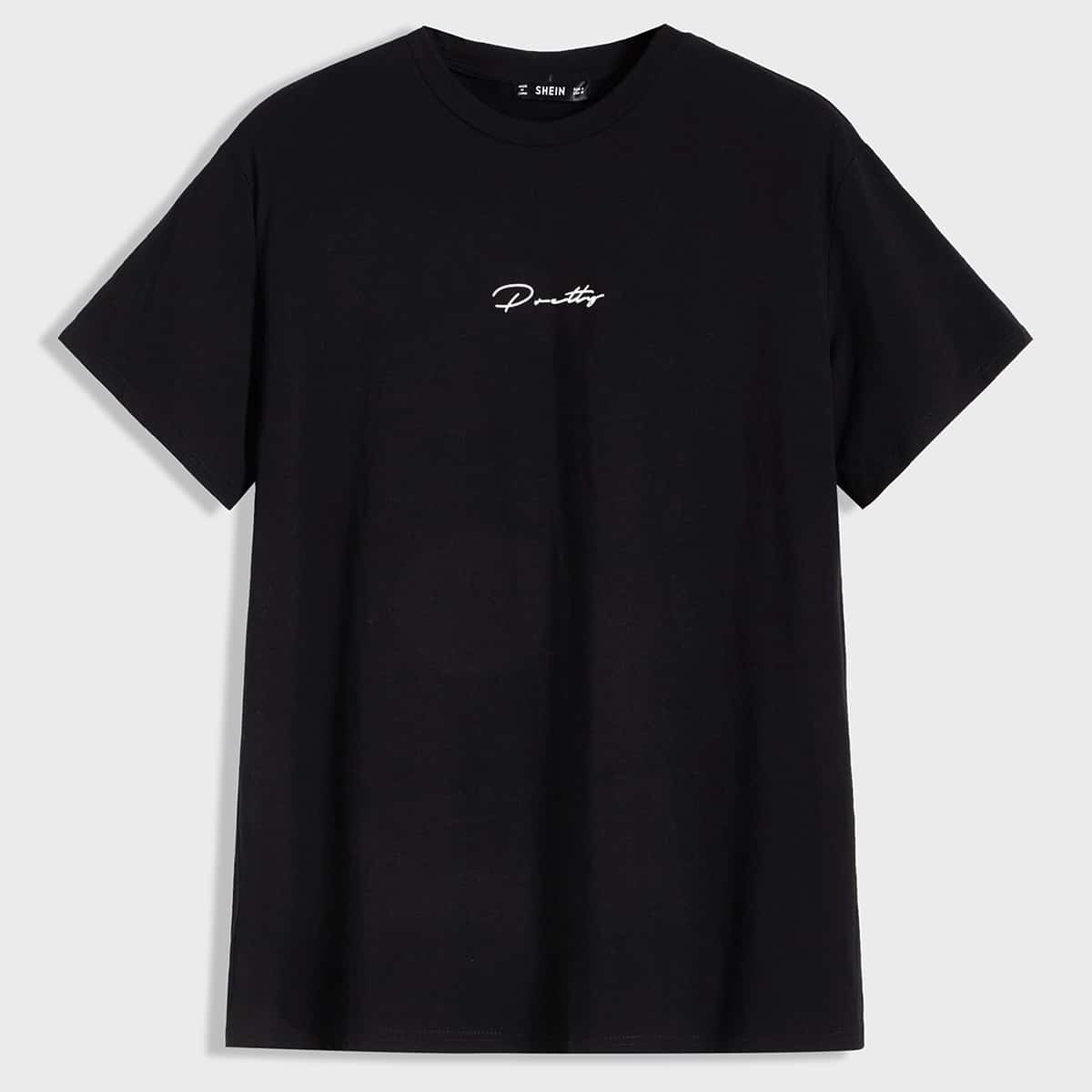 

Guys Letter Graphic Tee, Black