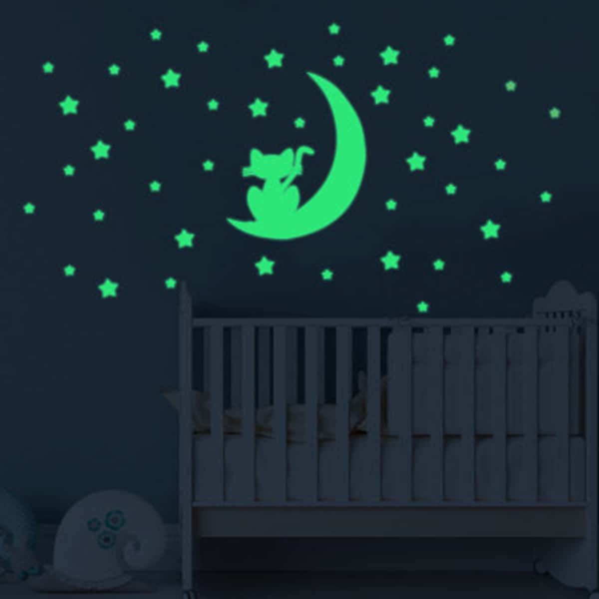

Cat & Star Luminous Wall Sticker