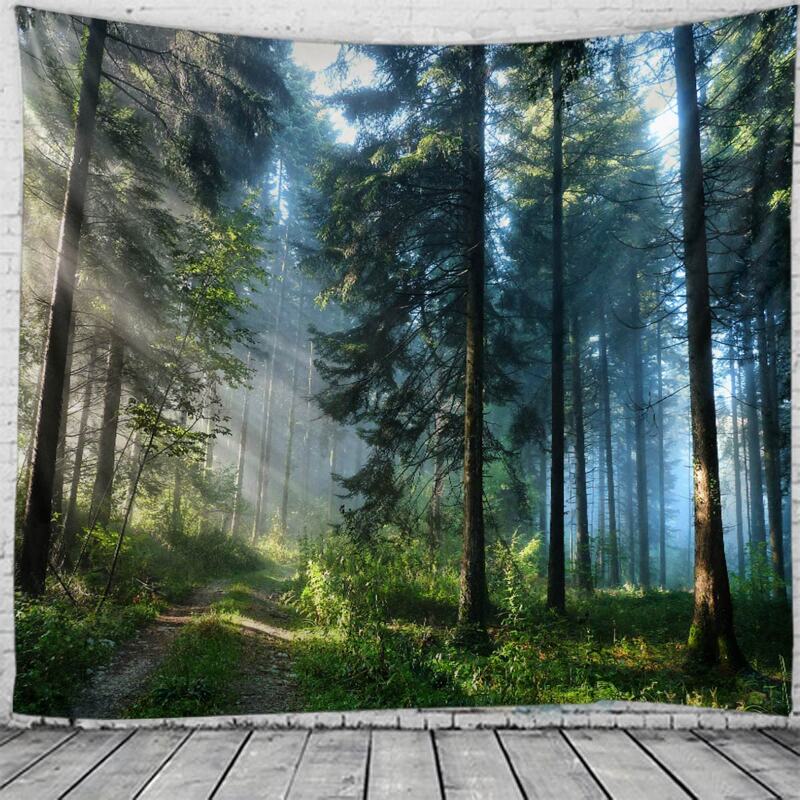 

Forest Print Tapestry, Multicolor