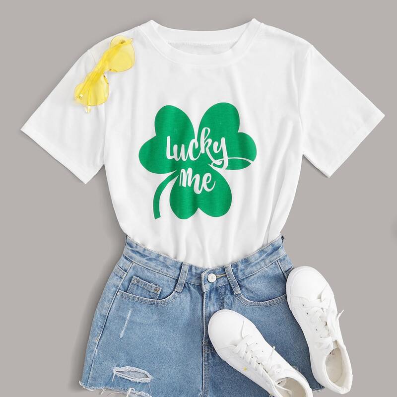 

Letter Graphic Short Sleeve Tee, White