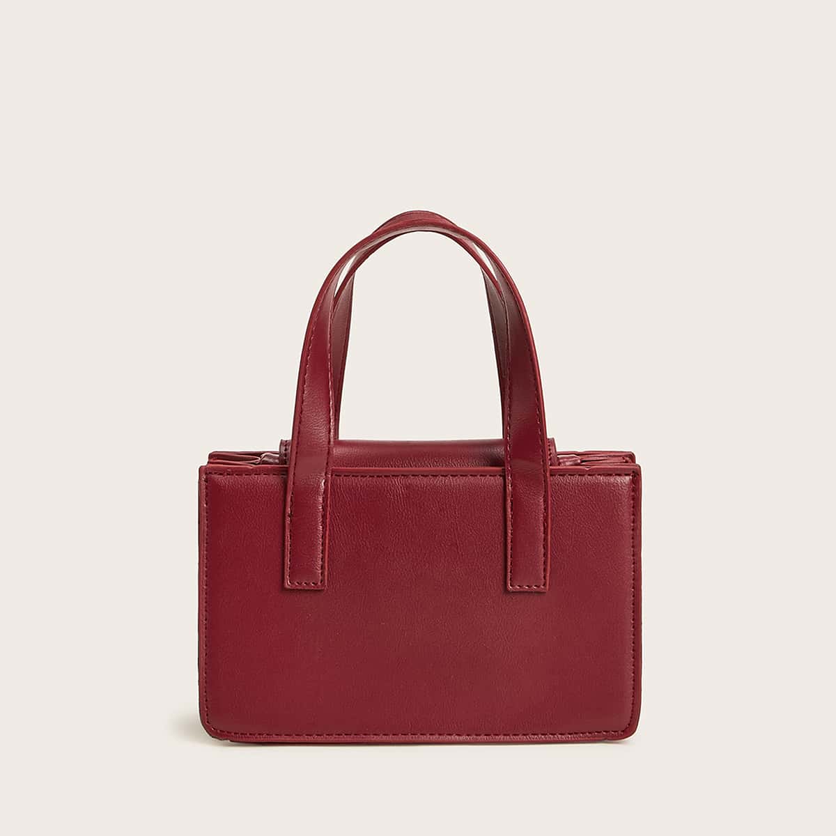 

Minimalist Satchel Bag, Burgundy