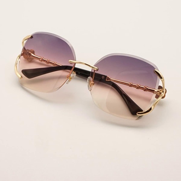 

Gradient Lens Rimless Sunglasses, Multicolor