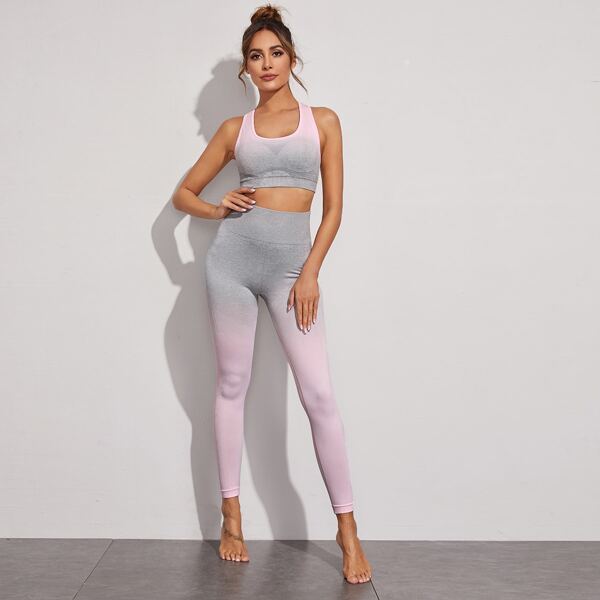 

Contrast Ombre Sports Bra, Multicolor