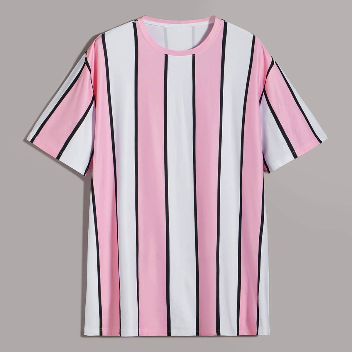 

Guys Color Block Striped Tee, Multicolor