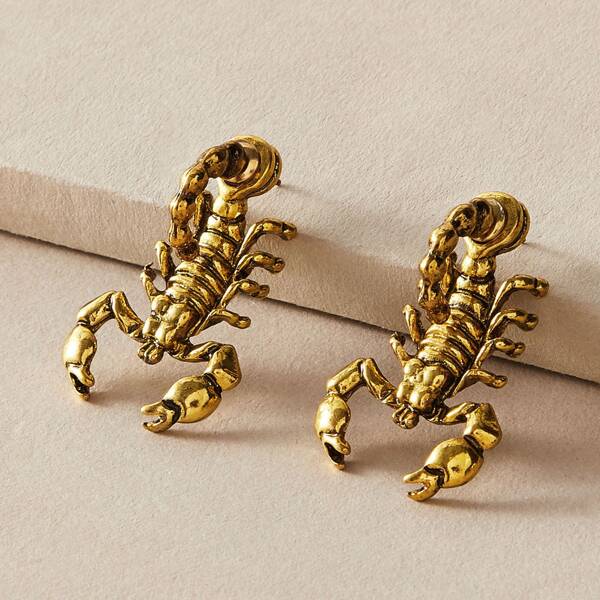 

1pair Scorpion Design Earring Jackets, Gold
