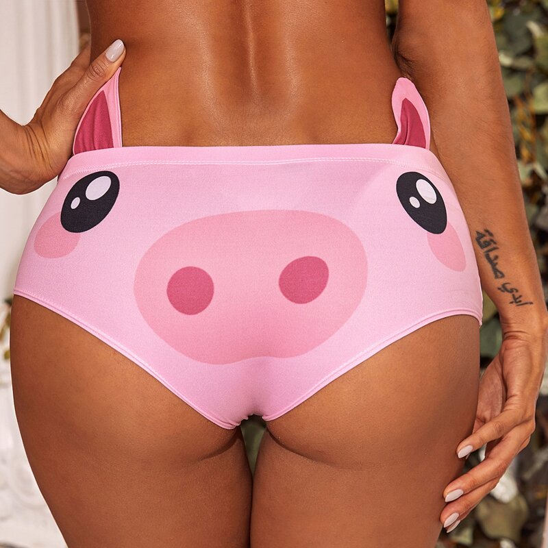 

2pack Cartoon Graphic Panty Set, Multicolor