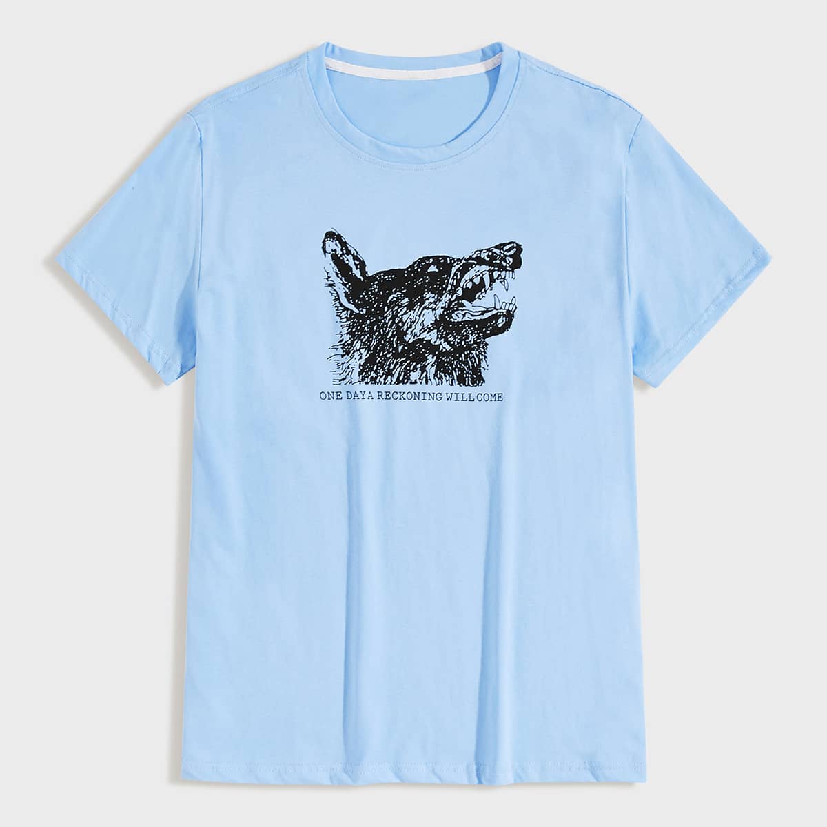 

Guys Animal & Slogan Graphic Tee, Blue