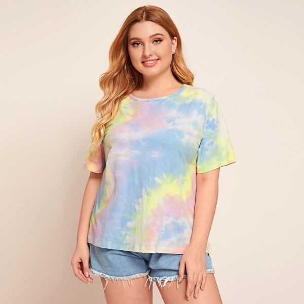 

Plus Tie Dye Tee, Multicolor