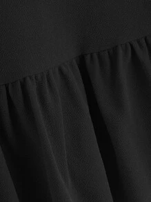 SHEIN Plus Raglan Sleeve Peplum Top