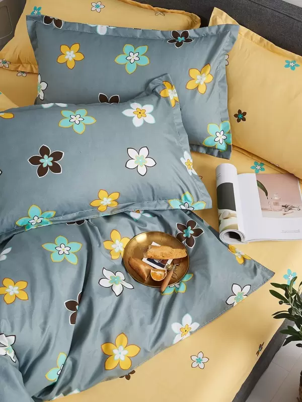 Flower Print Bedding Set Without Filler Shein Usa Flower Print Bedding Set Without Filler, What Does It Mean When Says Bedding Set Without Filler