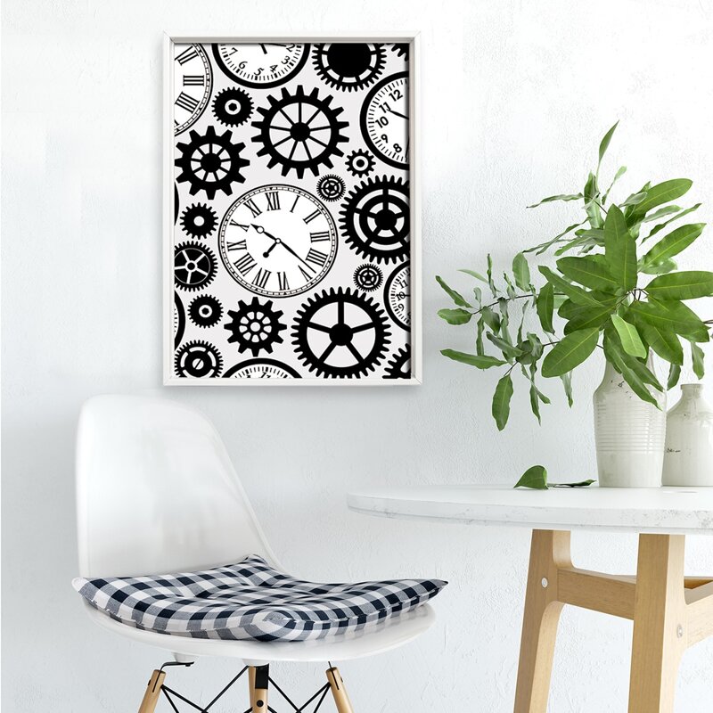 

Gear Pattern Wall Print Without Frame