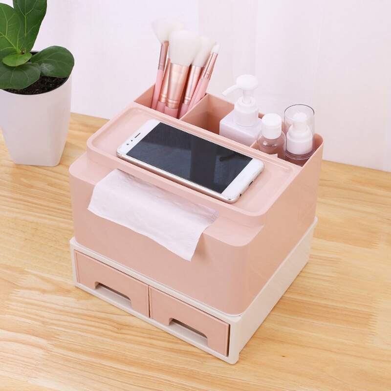 

1pc Multifunctional Desktop Storage Box, Multicolor
