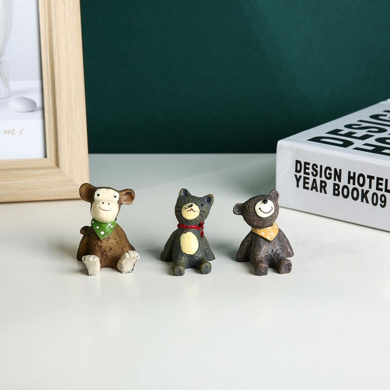 

3pcs Cartoon Animal Decorative Object
