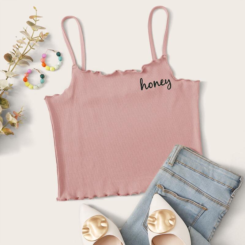 

Honey Print Crop Pink Cami