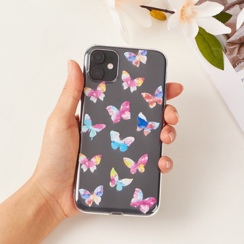 

Butterfly Clear iPhone Case, Multicolor