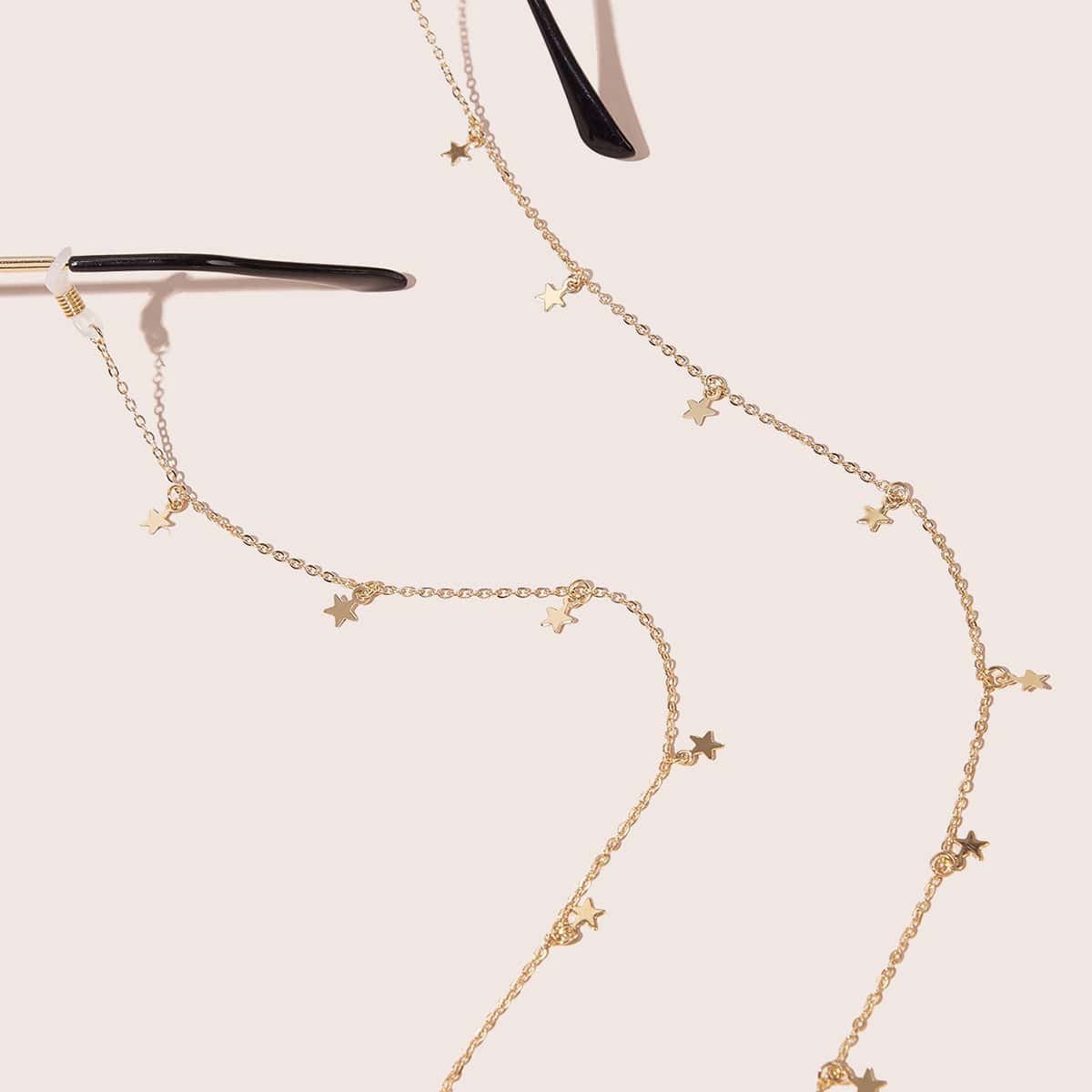 

Star Charm Glasses Chain, Gold