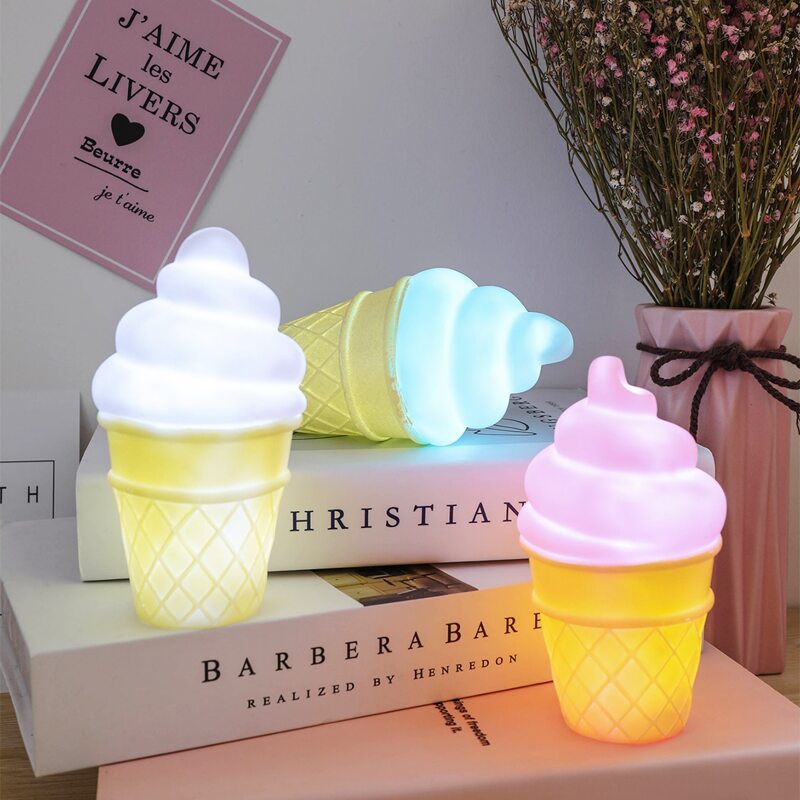 

1pc Ice Cream Shaped Night Light, Multicolor