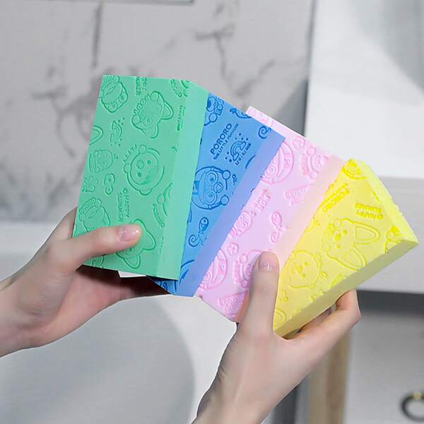 

1pc Cartoon Pattern Random Bath Sponge, Multicolor