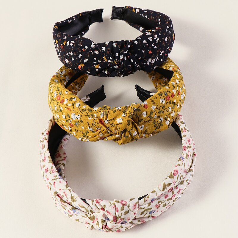 

3pcs Ditsy Floral Pattern Headband, Multicolor