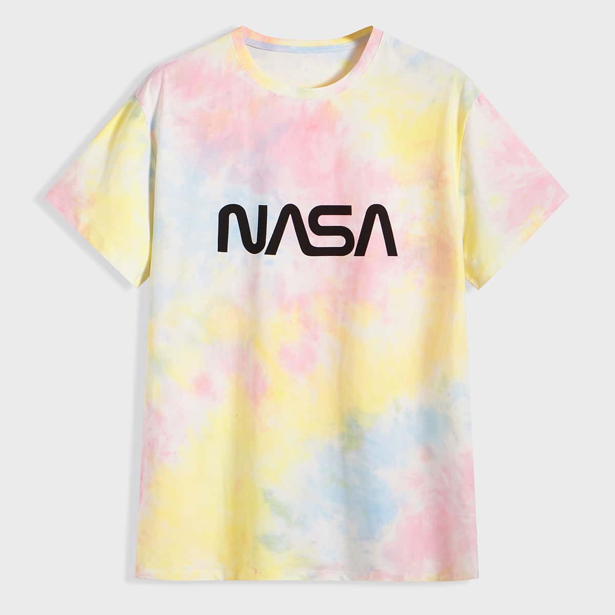 

Guys Tie Dye Letter Graphic Tee, Multicolor