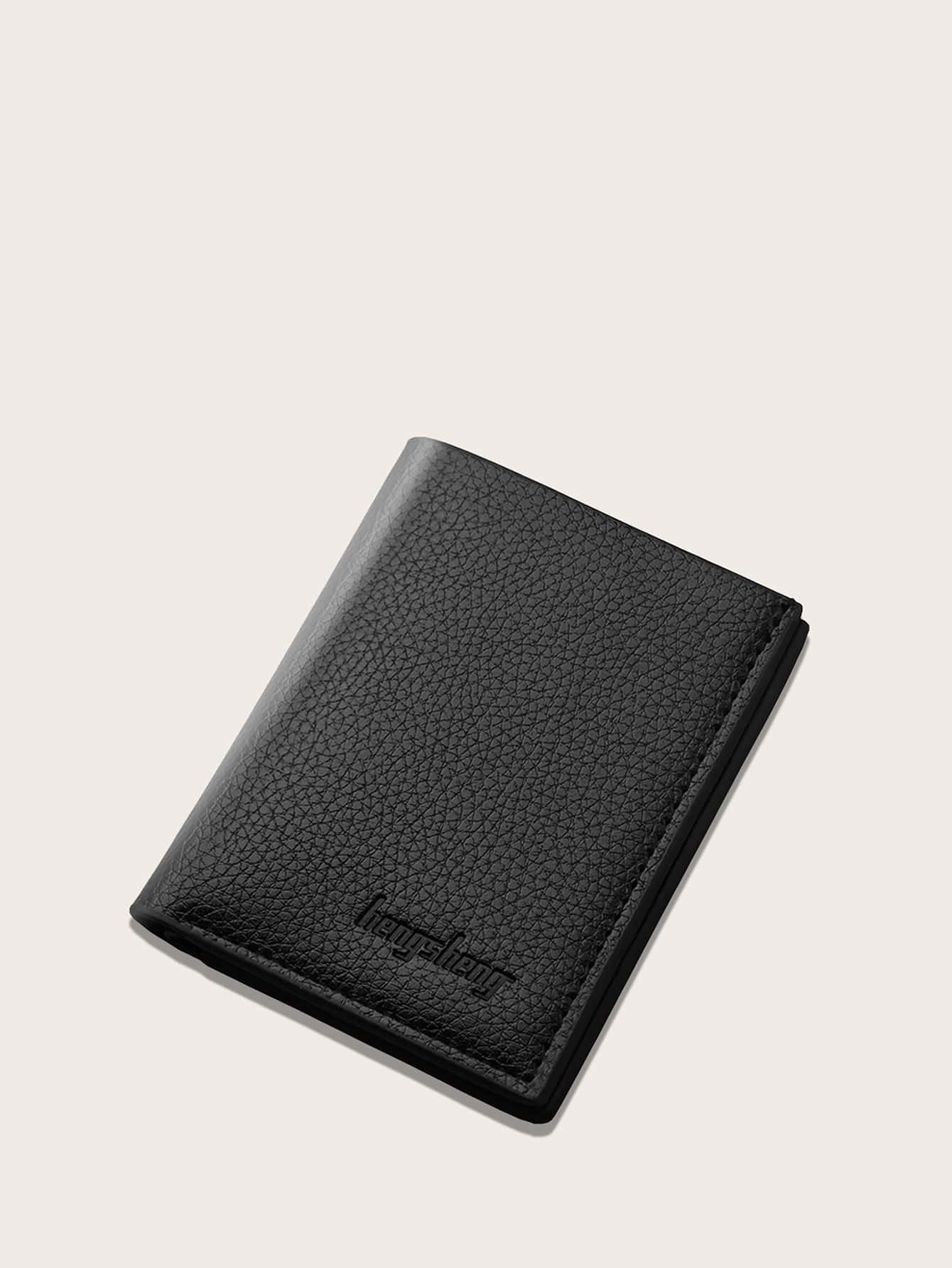 Men Minimalist Card Holder - Black - View 1