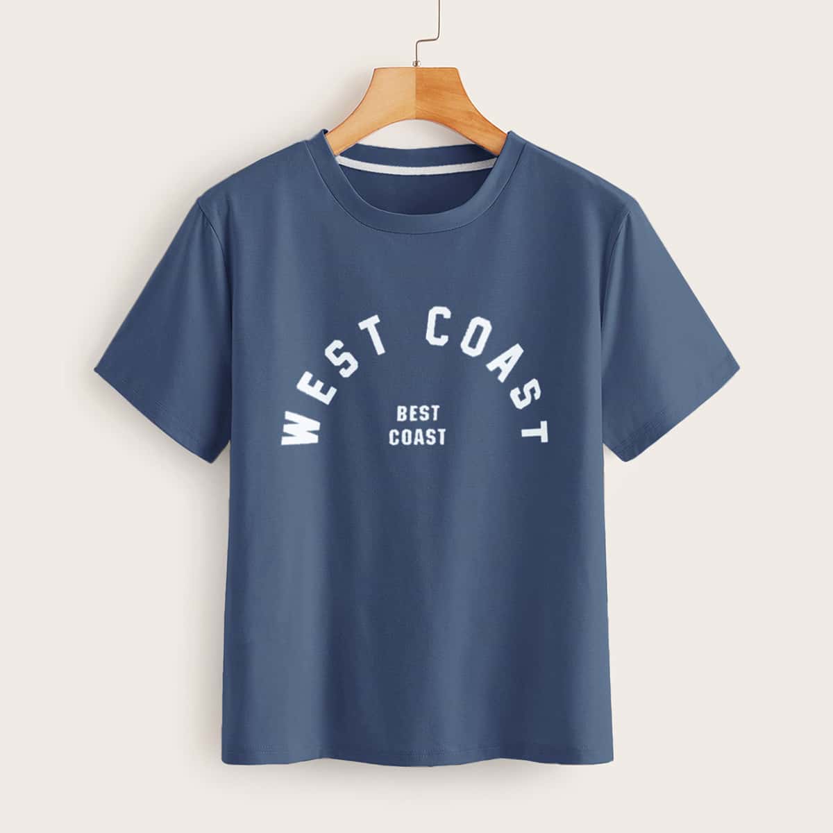 

Letter Graphic Tee, Navy blue