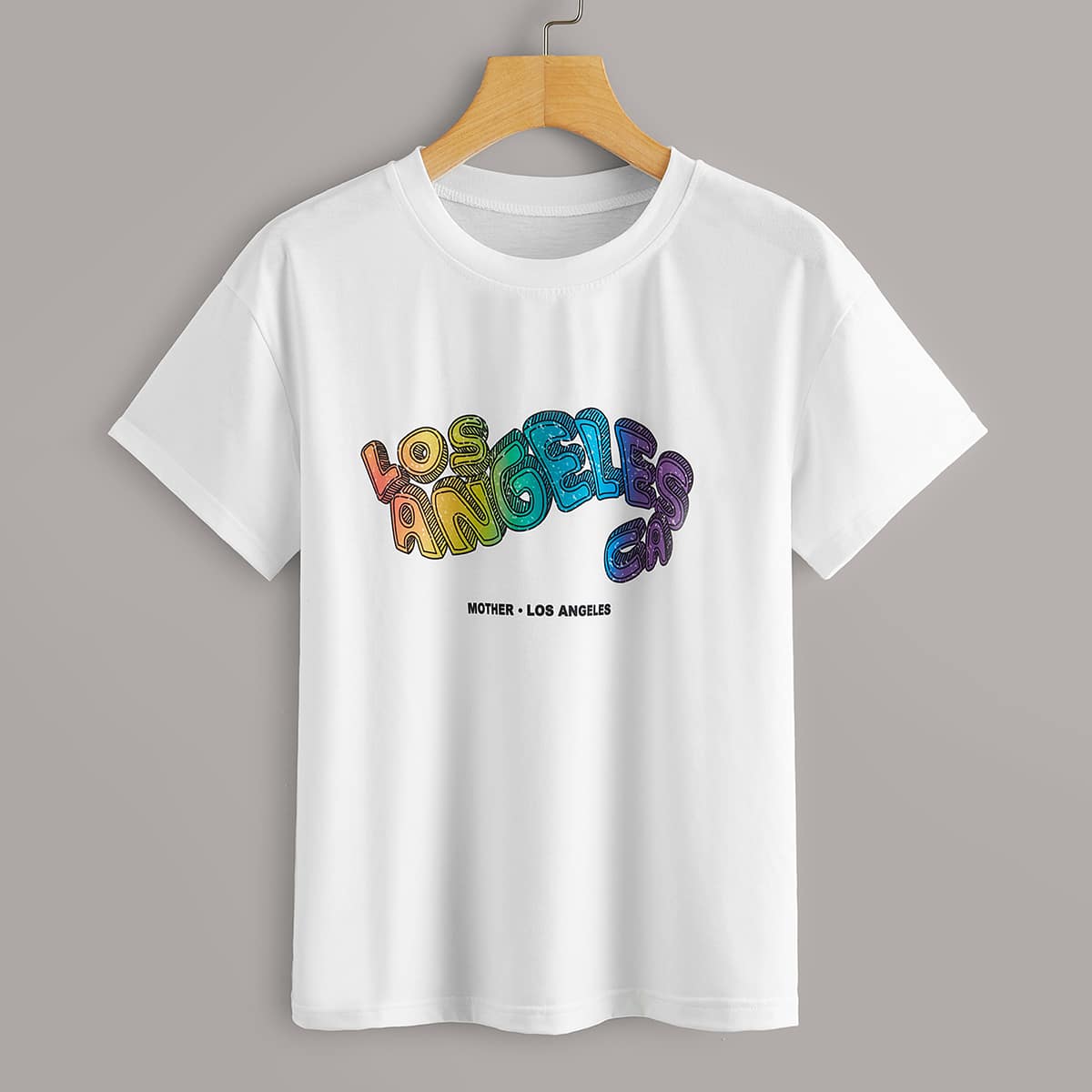 

Letter Graphic White Tee