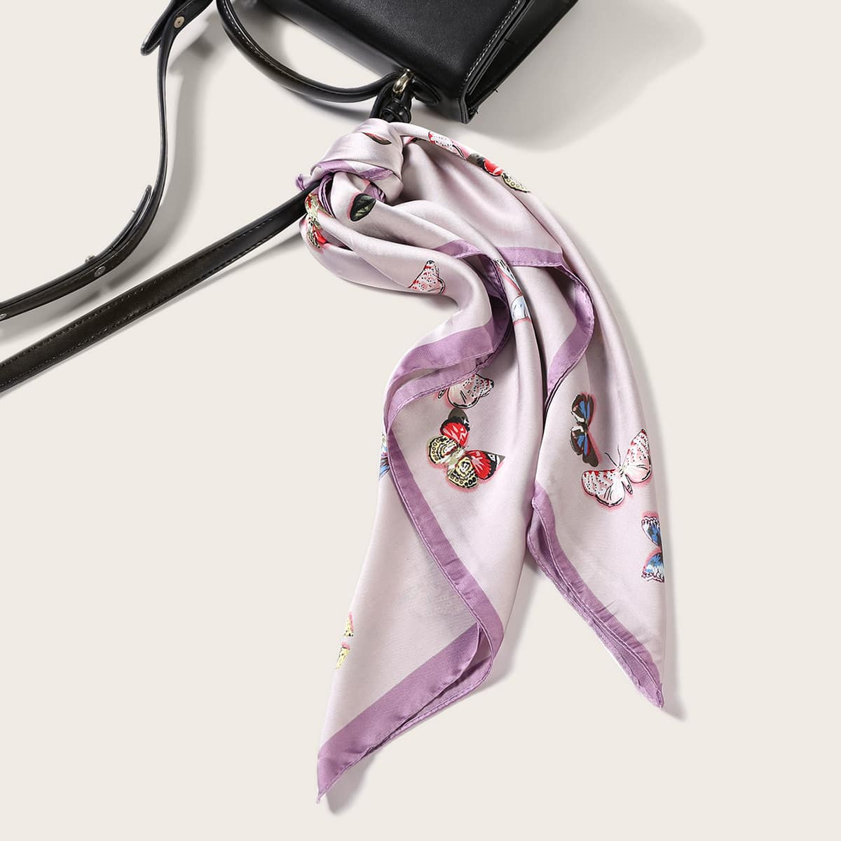 

Butterfly Pattern Bandana, Purple
