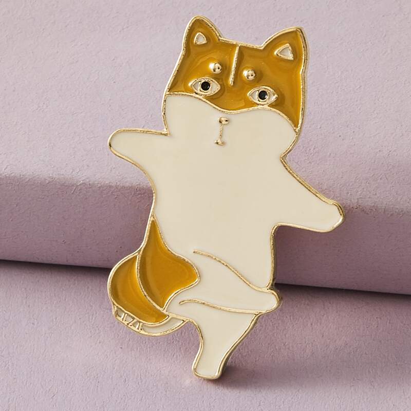 

1pc Cute Dog Shaped Brooch, Multicolor