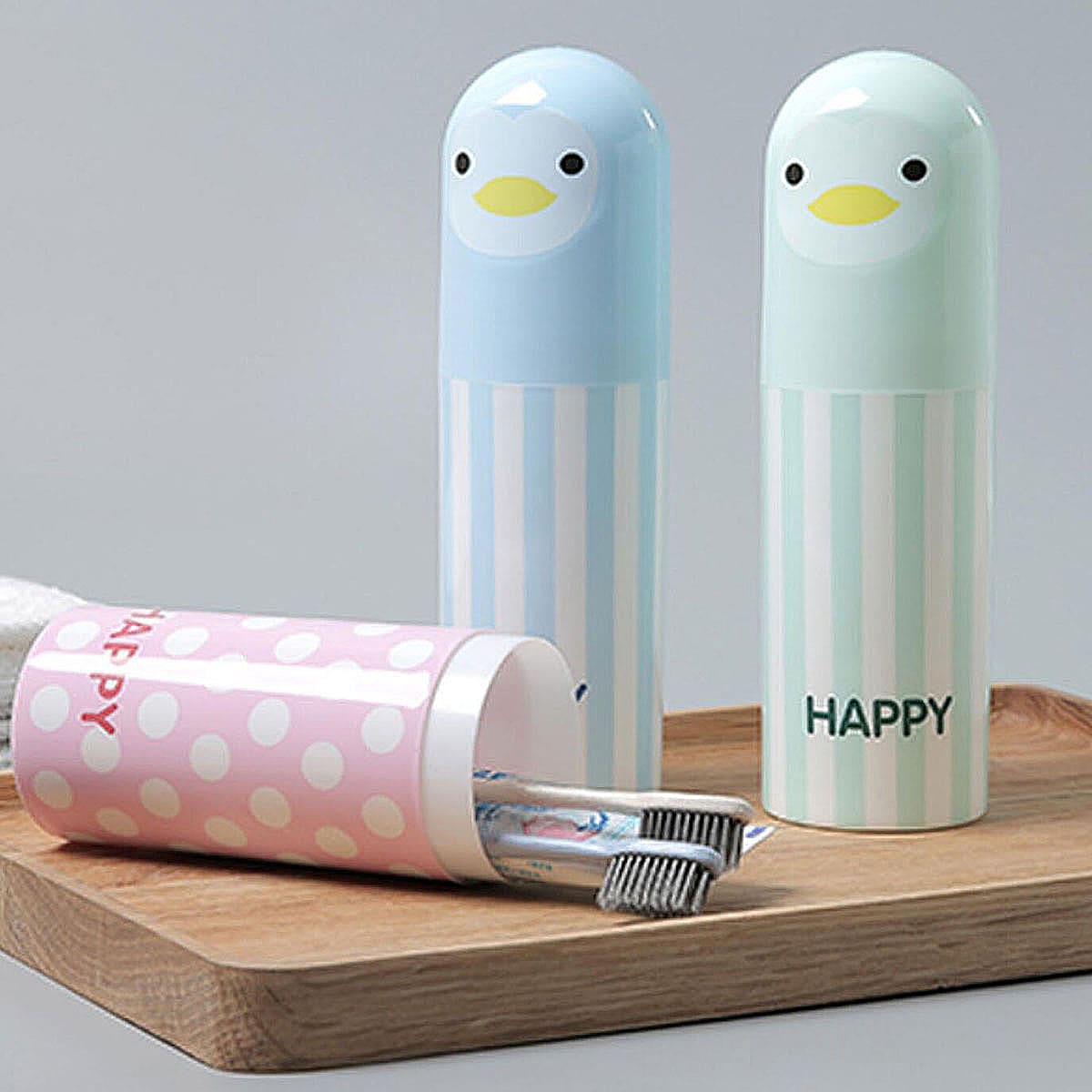 

1pc Cartoon Penguin Toothbrush Holder, Multicolor