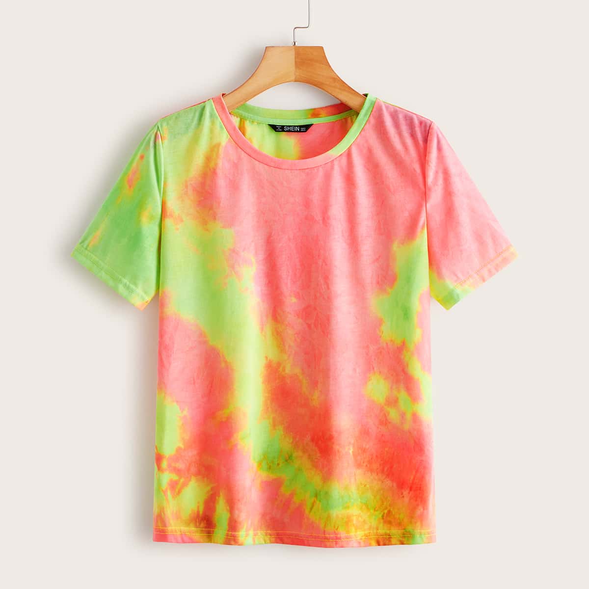 

Round Neck Tie Dye Top, Multicolor
