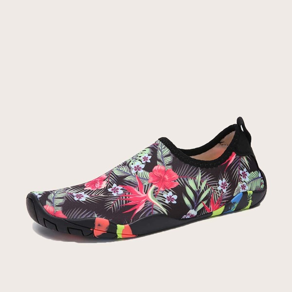 

Girls Tropical Graphic Water Shoes, Multicolor