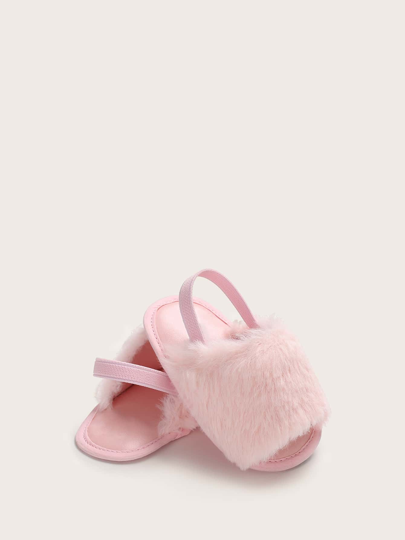 fluffy baby sandals